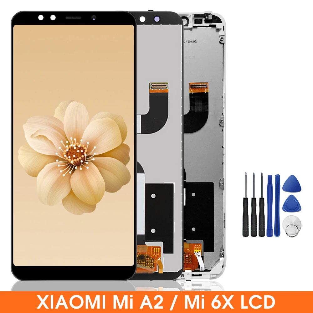 

5.99" Original Xiaomi Mi A2 Mia2 Display Screen With Frame For LCD Display Touch Screen Digitizer Assembly For Xiaomi Mi 6X