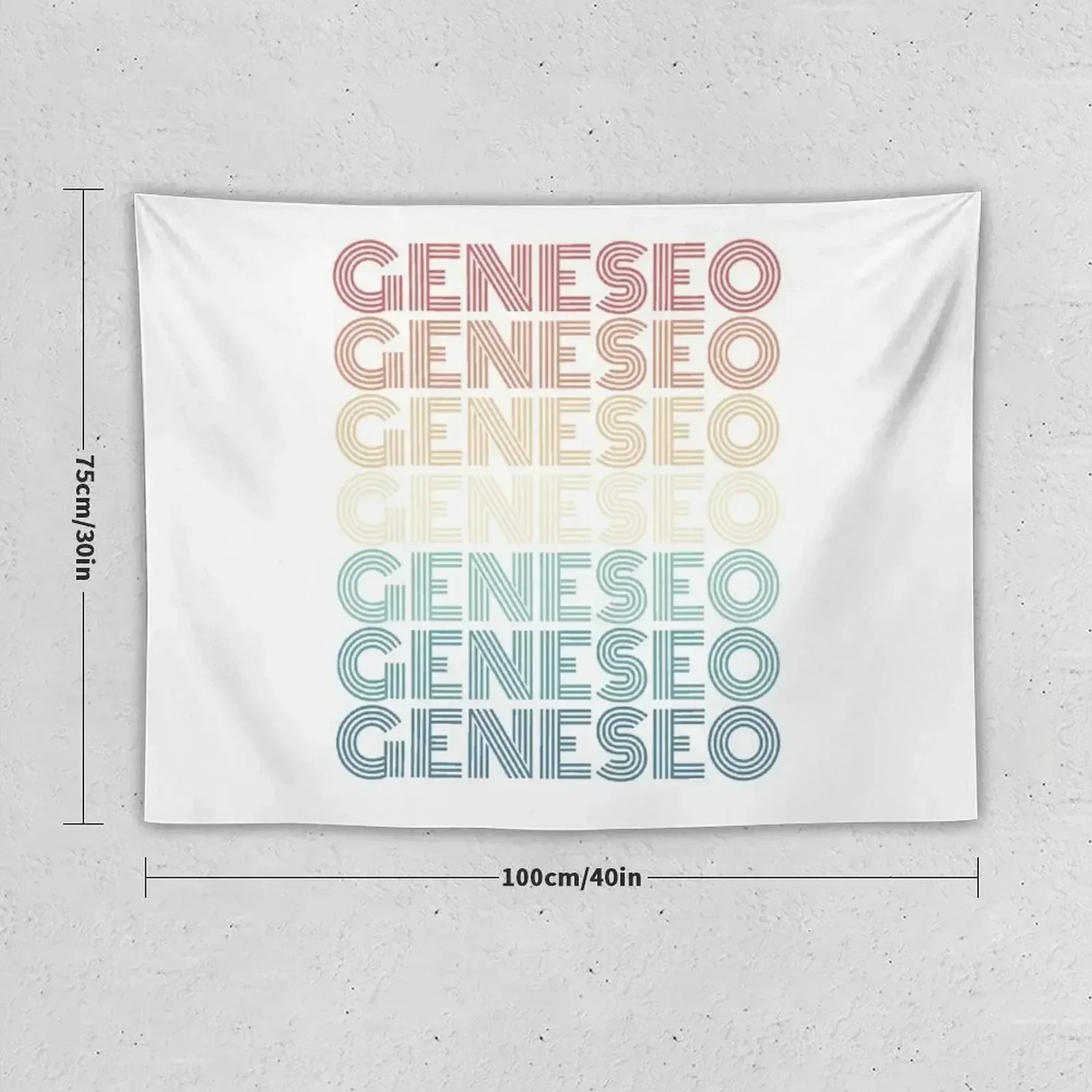 Retro Geneseo New York Tapestry Home Decor Aesthetic Anime Decor Bedroom Organization And Decoration Tapestry