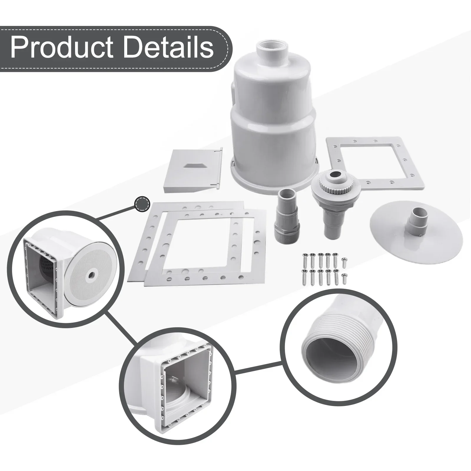 

Ground Pool Skimmer Set For SP1091LX For Dyna-Skim Above-Ground Pool Skimmer Body Large Debris Collection Basket Acces