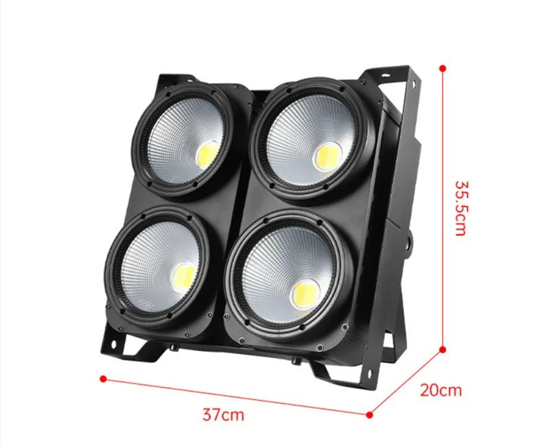 4 pieces 400-watt COB LEDs 4 Dual Zone Blinder Wash Light with warm cool white