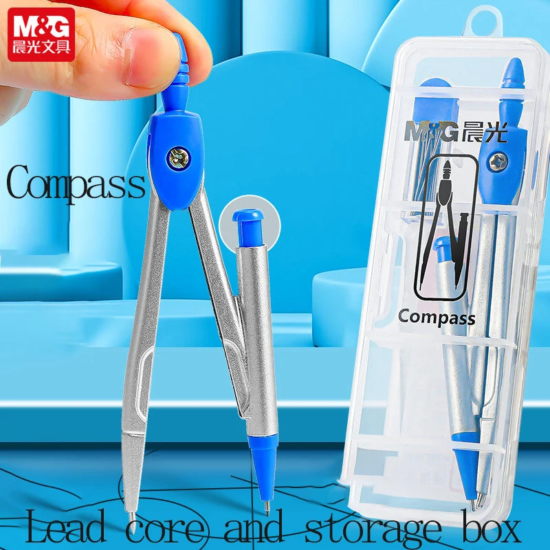 M&G サークルゲージ、鉛充填付き数学描画ツール、学生およびオフィス描画用 pp ケース