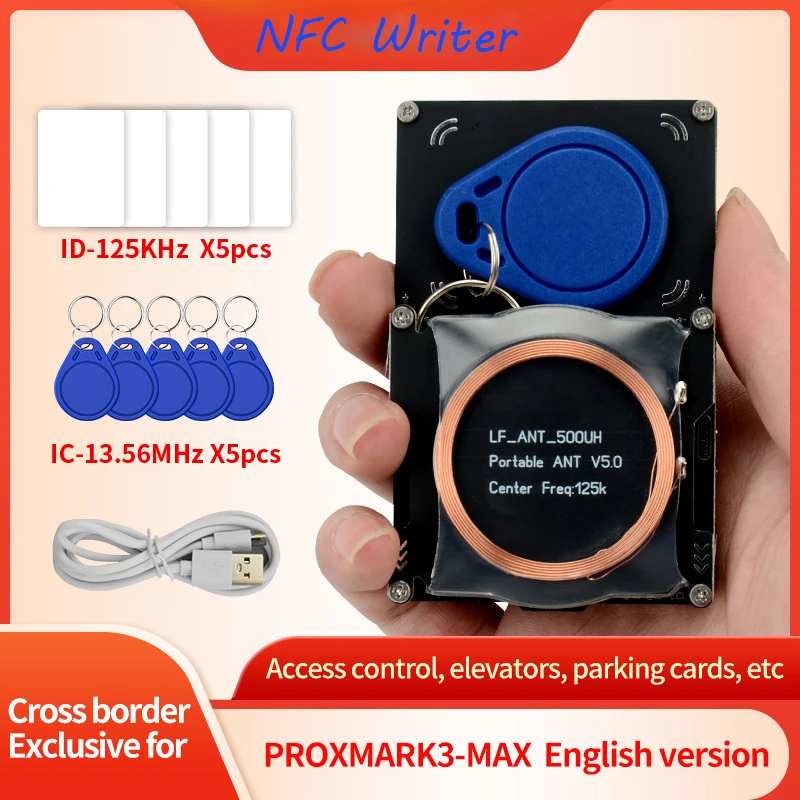 NFC RFID Smart Card Reader Writer RFID Copier Duplicator ID Card Reader Writer 512kb Memory NFC Card Reader Kit NFC Writer