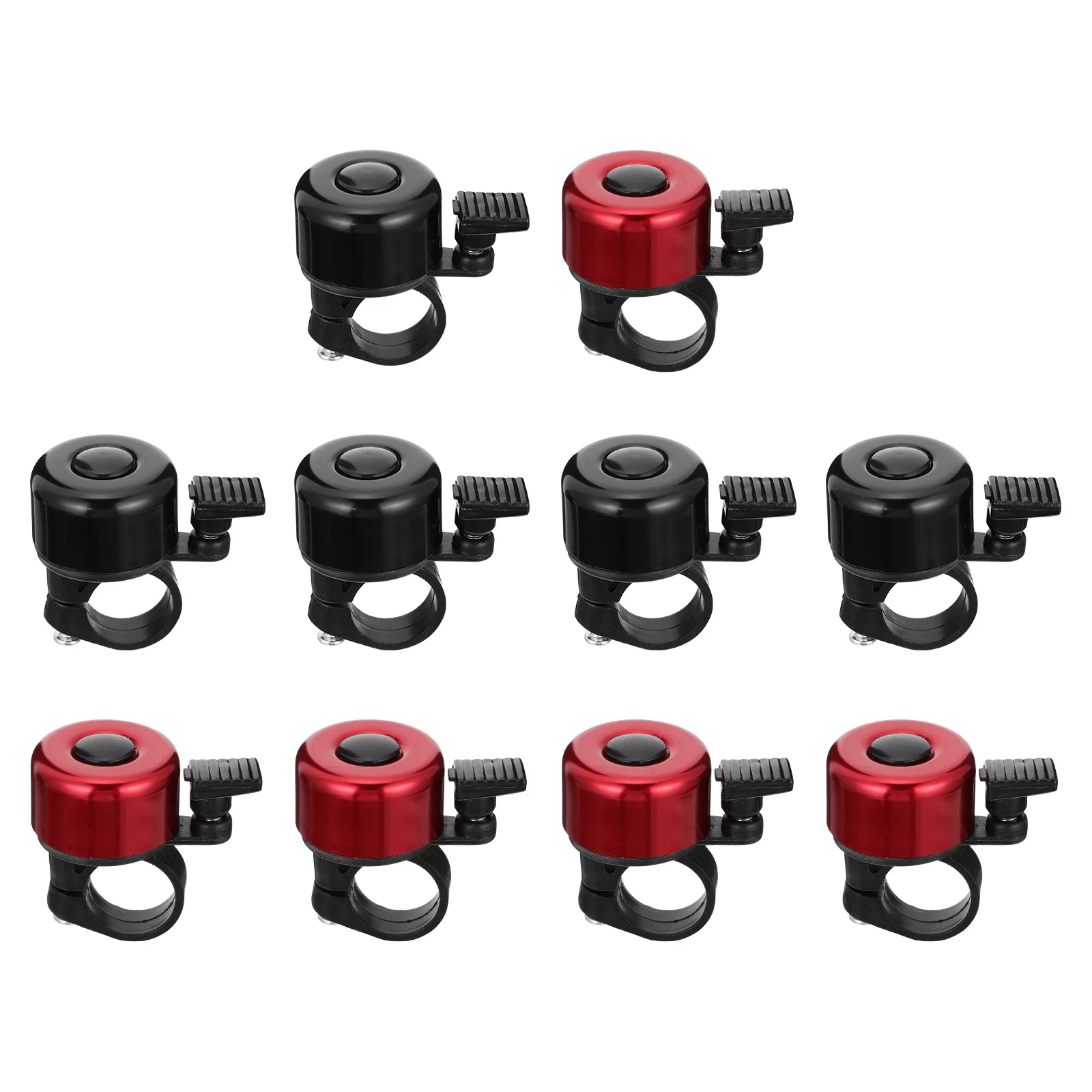 

10Pcs Bike Bell for Mountain Road Folding Bike Aluminum Alloy Mini Ring Bell Loud Clear Sound Rainproof Cycling Safety Accessory