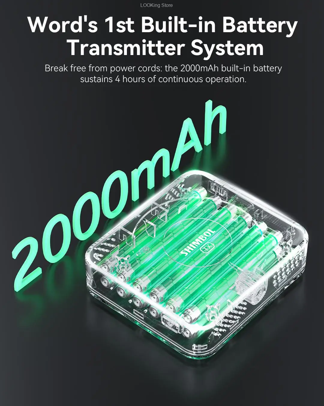 Shimbol TP NANO المهنية نظام نقل الفيديو اللاسلكي جهاز ريسيفر استقبال وإرسال المدمج في بطارية لصانع أفلام الفيديو