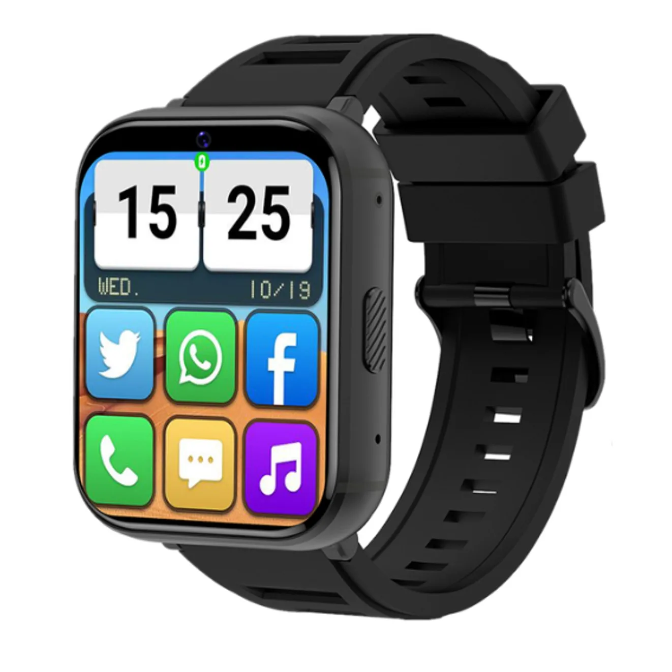 Q668 4G LTE Smart Watch 4GB+64GB GPS WiFi Android 9.0 Smartwatch Heart Rate Monitor Sports Google Store 5MP Camera Waterproof