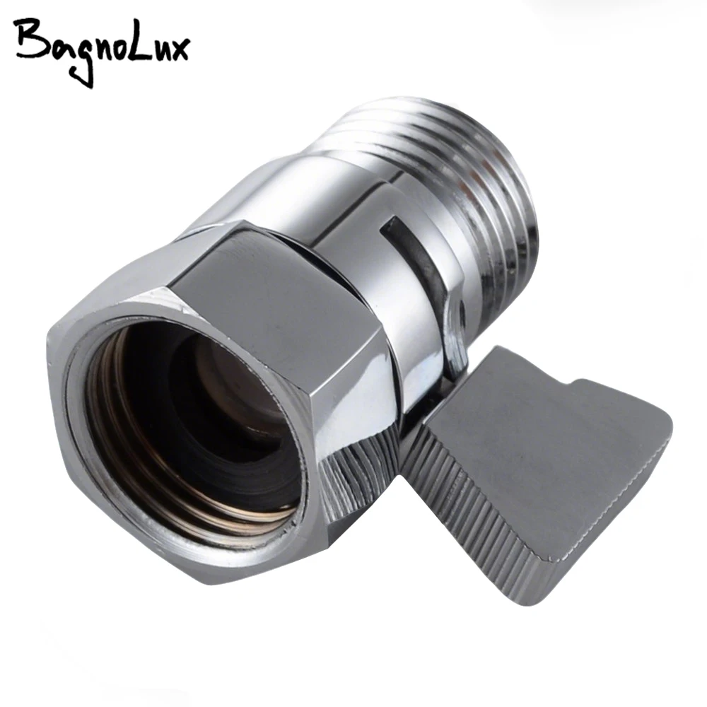 

Bagnolux-Polished Chrome Shower Head, Shut-Off Valve Brass with Brass Handle, High Quality, Wholesale Promotion, New Brand