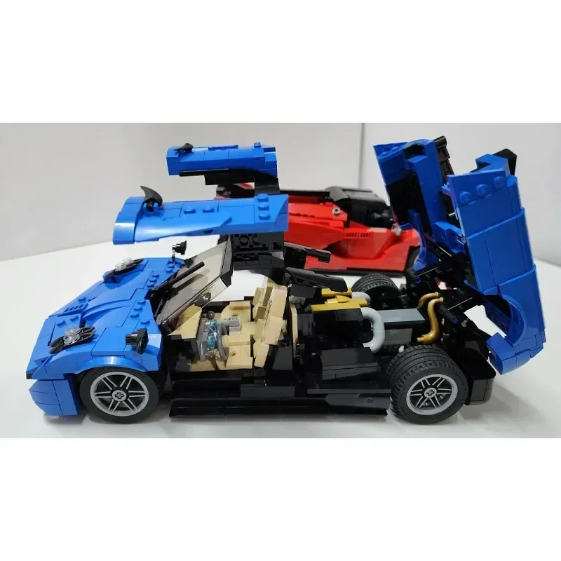 

MOC-140856 Famous Blue Static EditionSupercar AssemblyBrick Model980 Parts Highdifficulty Splicing Children'sChristmas Gift Toys