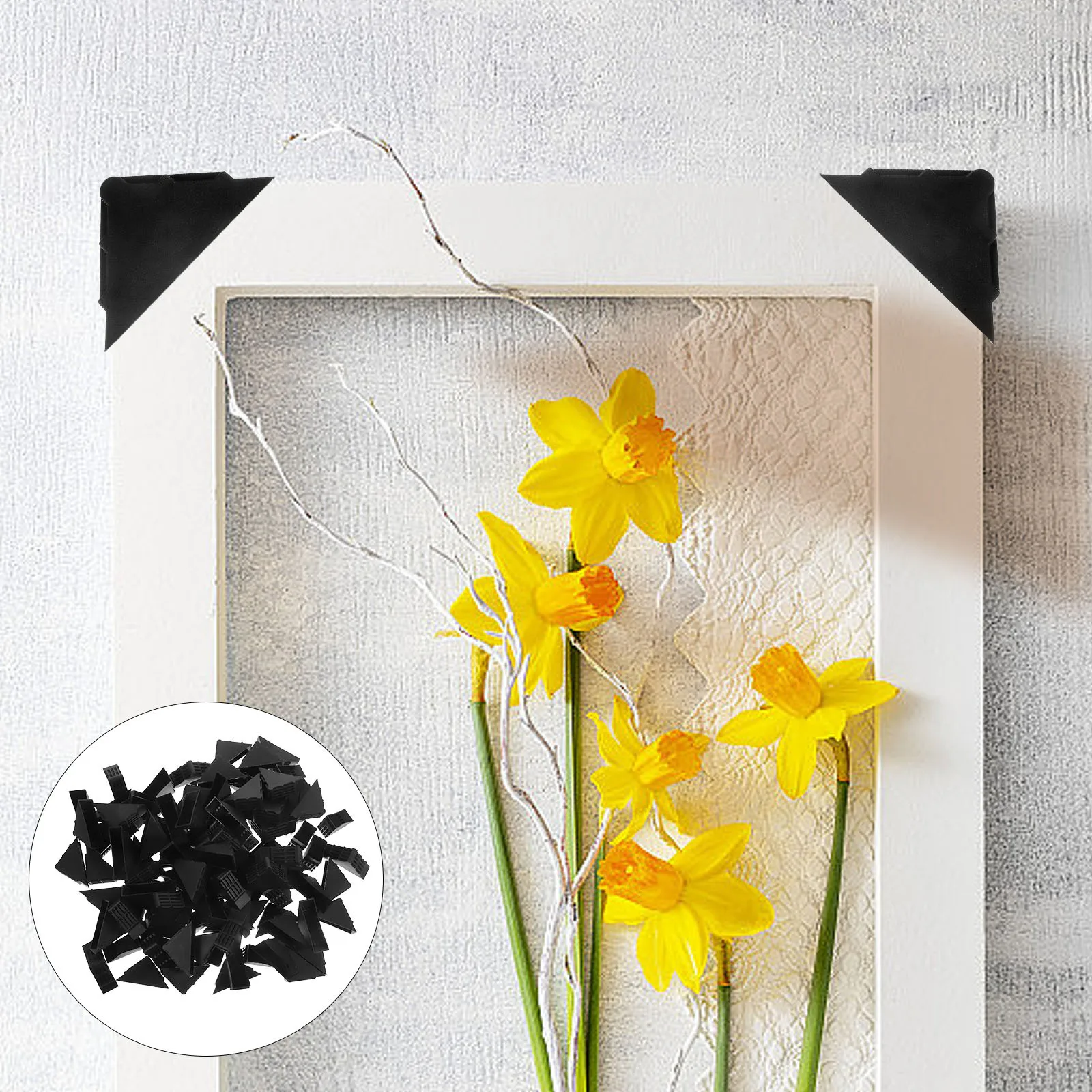 

100Pcs Photo Frame Corner Protectors Plastic Edge Protectors Classic Color Wonderful Workmanship Edge Protector