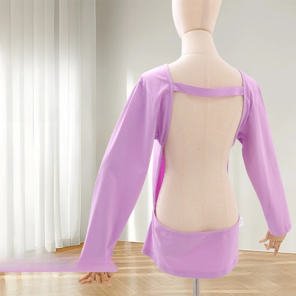 

Women's Special Sunbathing T-shirt for Sanfu Days - Backless Loose Long Sleeve T-shirt