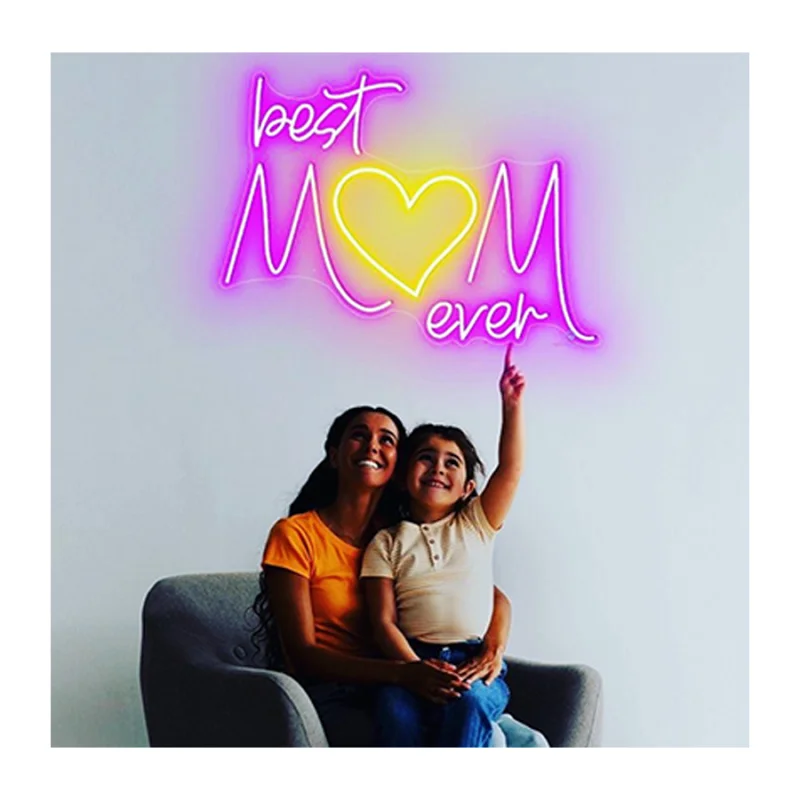 (customized)Winbo  Neon Sign Custom 2024 Happy Valentines  Birthday Mother's Day Electronic LED Mom Acrylic Neon Sign Light