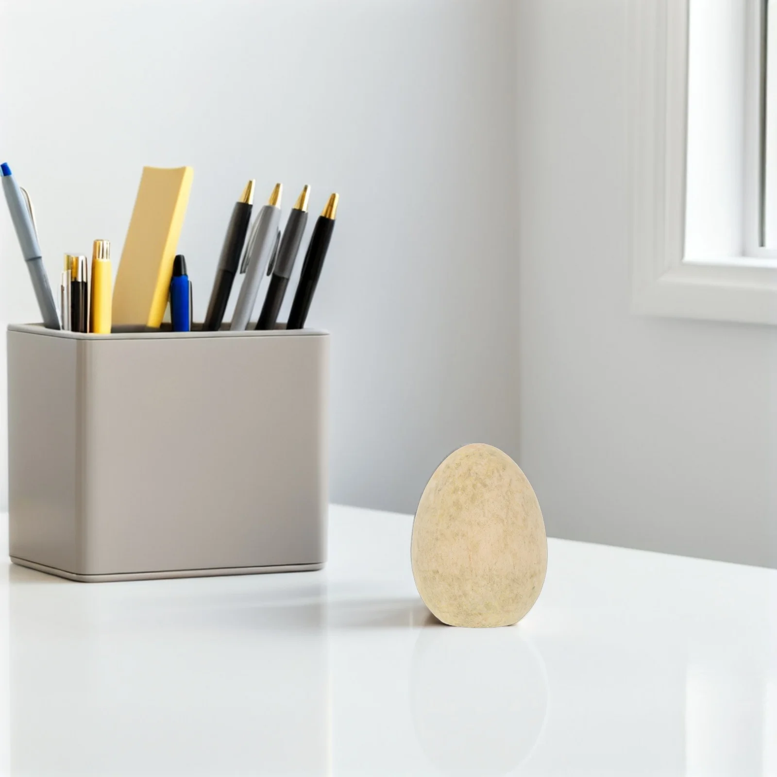 

10Pcs Wooden Eggs Unfinished DIY Graffiti Hand-Painted Easter Eggs Creative Wood Painting Set Unfinished Wooden Egg