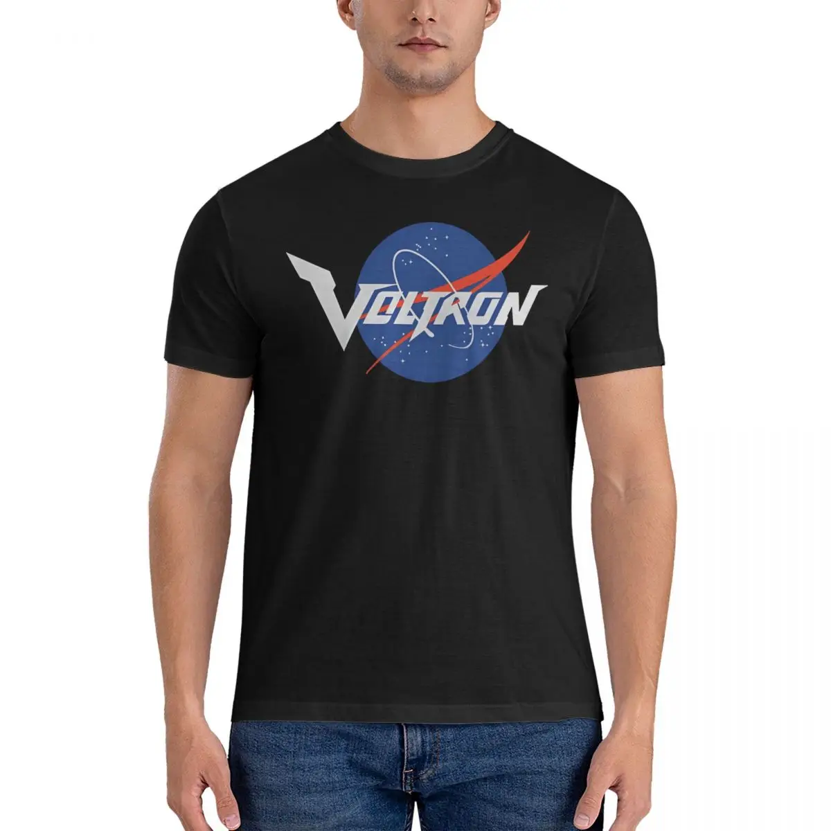 Voltron Legendary Defender T-Shirts for Men Voltron legendary defender Casual Pure Cotton Tee Shirt Crew Neck Short Sleeve