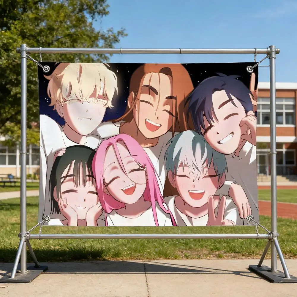 Dark Anime A-Alien Stage Flags Specialized for indoor and outdoor home decorations, outdoor camping, and bar parties
