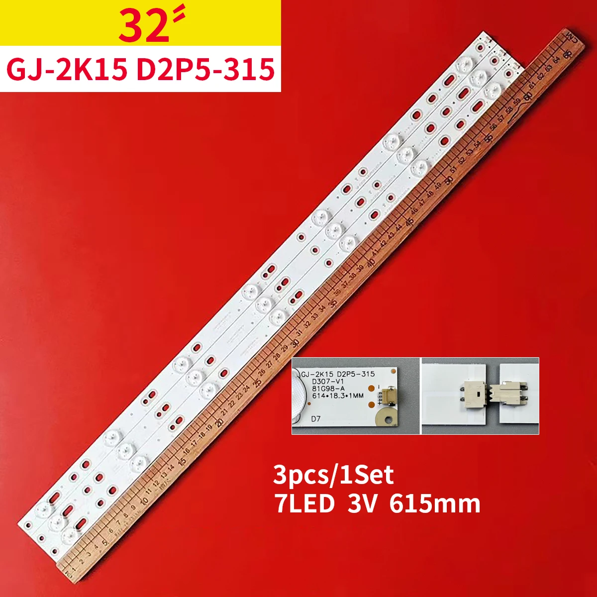 LED backlight Strip 7LED for 32PHH4309/88 32PHH4200 32PFH4309 GJ-2K15 D2P5-315