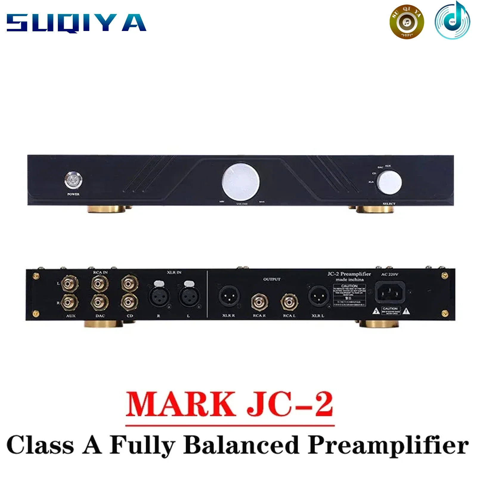 Mark JC2 W pełni zbalansowany przedwzmacniacz klasy A o niskim zniekształceniu obsługuje przedwzmacniacz HIFI XLR Single Ended do wzmacniacza audio