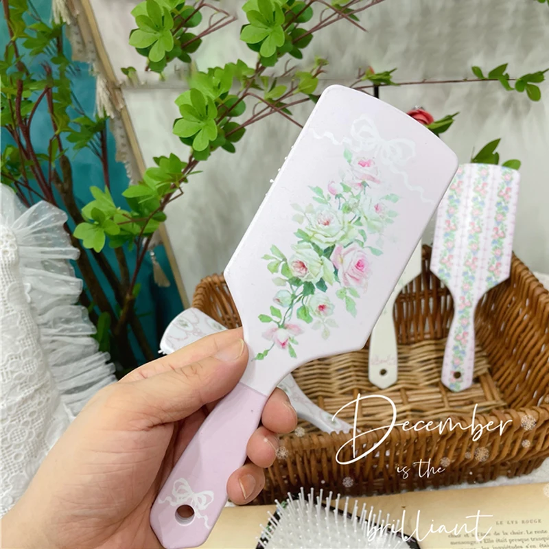 French Pink Comb Home Desktop Ornaments Romantic Color Air Bag Massage Comb Anti-Alopecia Electrostatic Ladies Special Decor