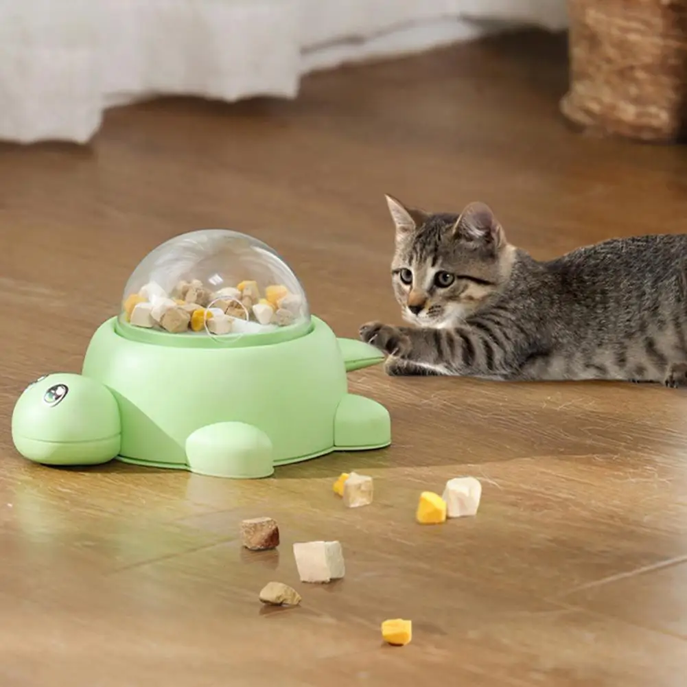 Cute Turtle Design Pet Feeder Pet Feeding Toy Turtle Shape Treat Dispenser for Cats Dogs Slow Feeder Food Puzzle Mentally