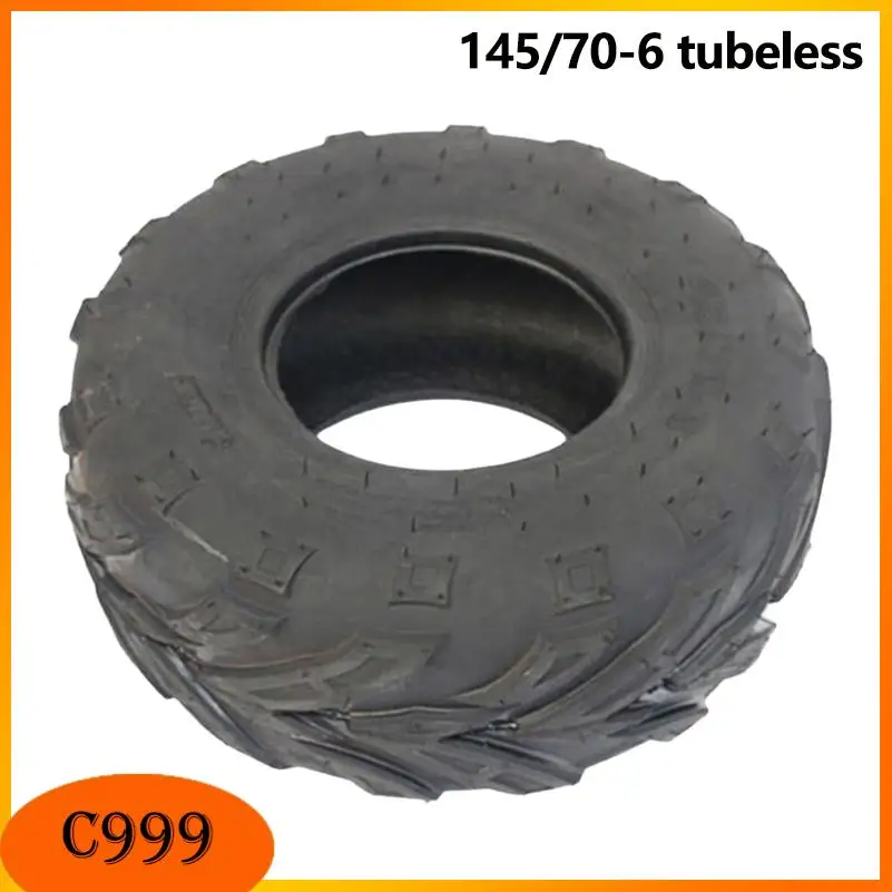 Versatile 145/70-6 ATV Vacuum Tire Fits 6-inch Wheels for Beach bikes and Go-Karts