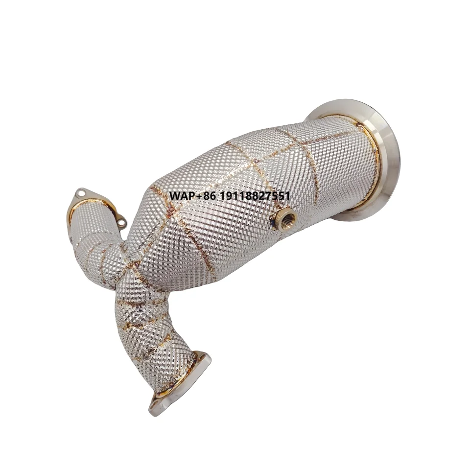 

Performance Downpipe for S4 S5 B9 3.0T EA839 200 Cell Cat Stainless Steel Exhaust Upgrade