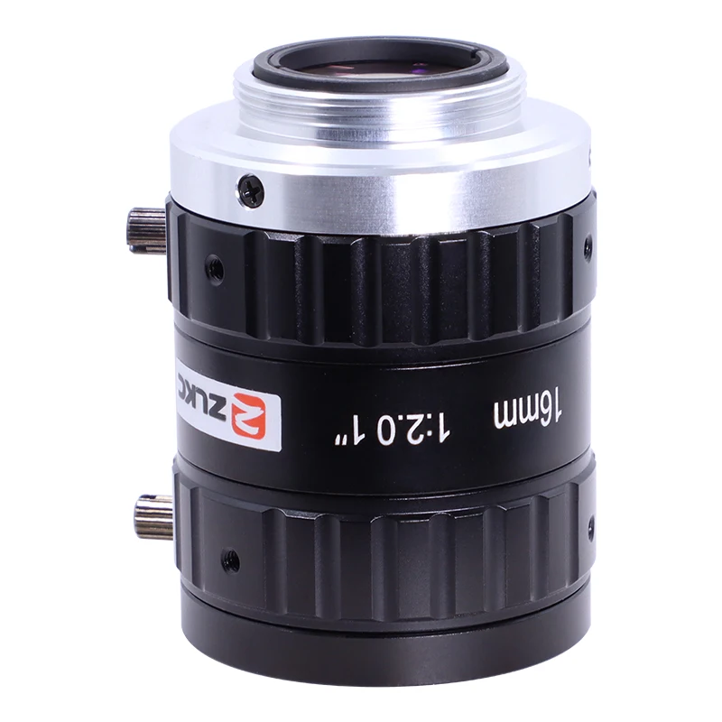 ZLKC FA 12MP C крепление 16 мм 1 "F2.0 объектив машинного зрения с фиксированным фокусным расстоянием, нижняя промышленная камера, ручная диафрагма для позиционирования, измерения