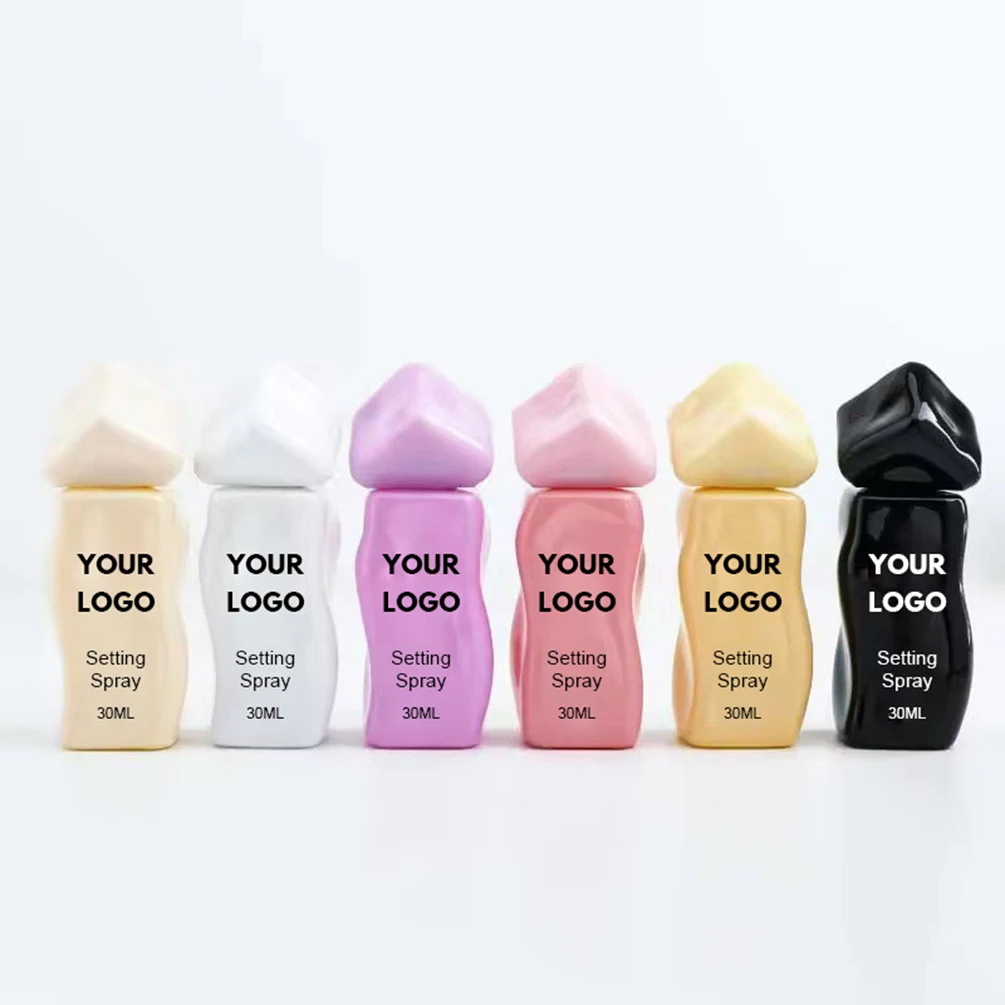 プライベートブランド-30ml-セッティングスプレー-クルエルティフリー-30ml-長時間持続-オイルコントロール-ファーム-カスタムロゴ-メイクアップ-卸売-マカロンパッケージ