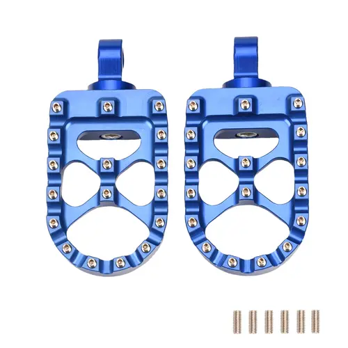 Motorcycle Foot Pegs MX Wide Fat Footrests Pedals W/Shifter Pegs For Harley Sportster XL 883 1200 Dyna Street Bob Bobber Custom - Image 6