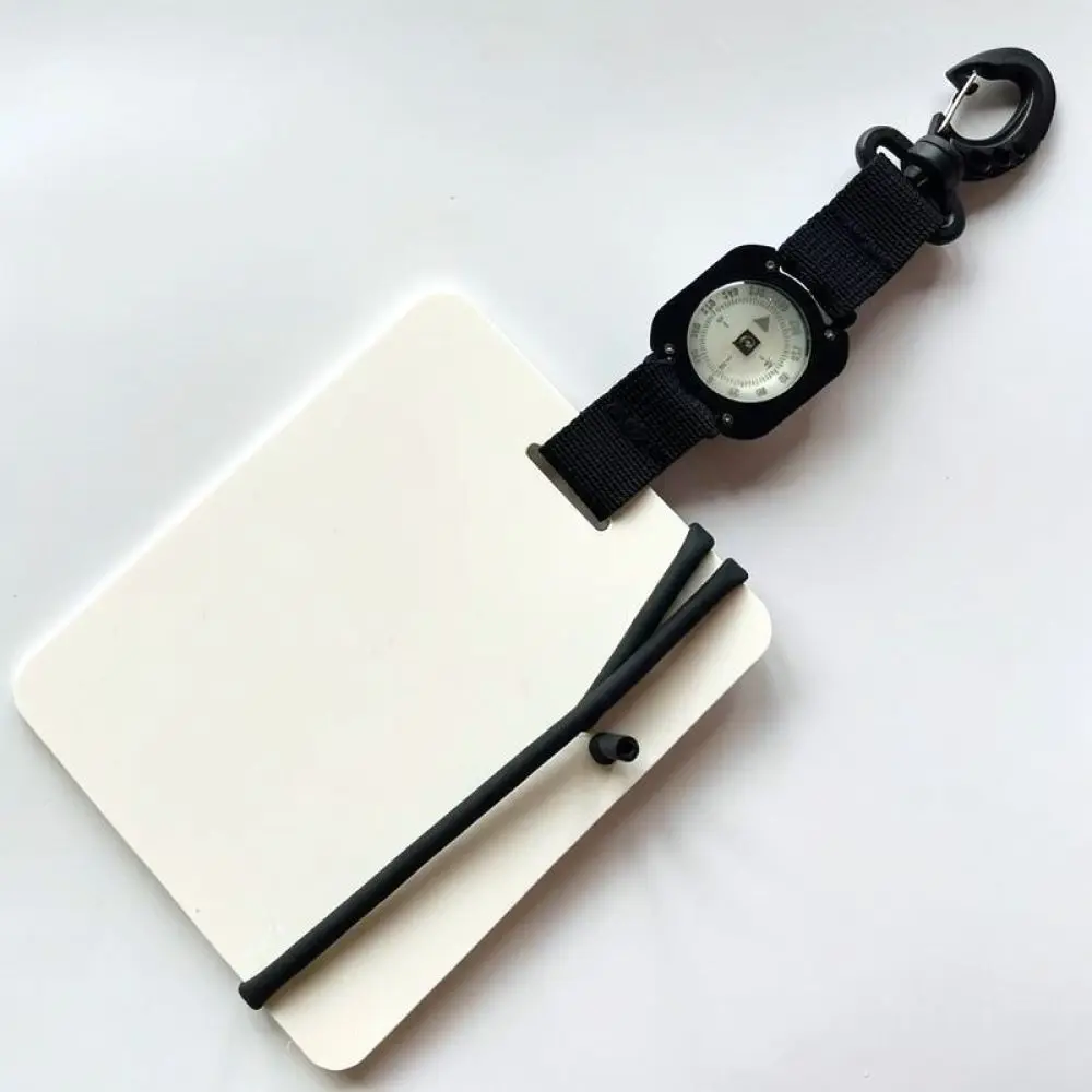 Underwater Communication Board For Divemiao Scuba Diving Compass Slate With Pen Holder Rotating Snorkeling Accessory