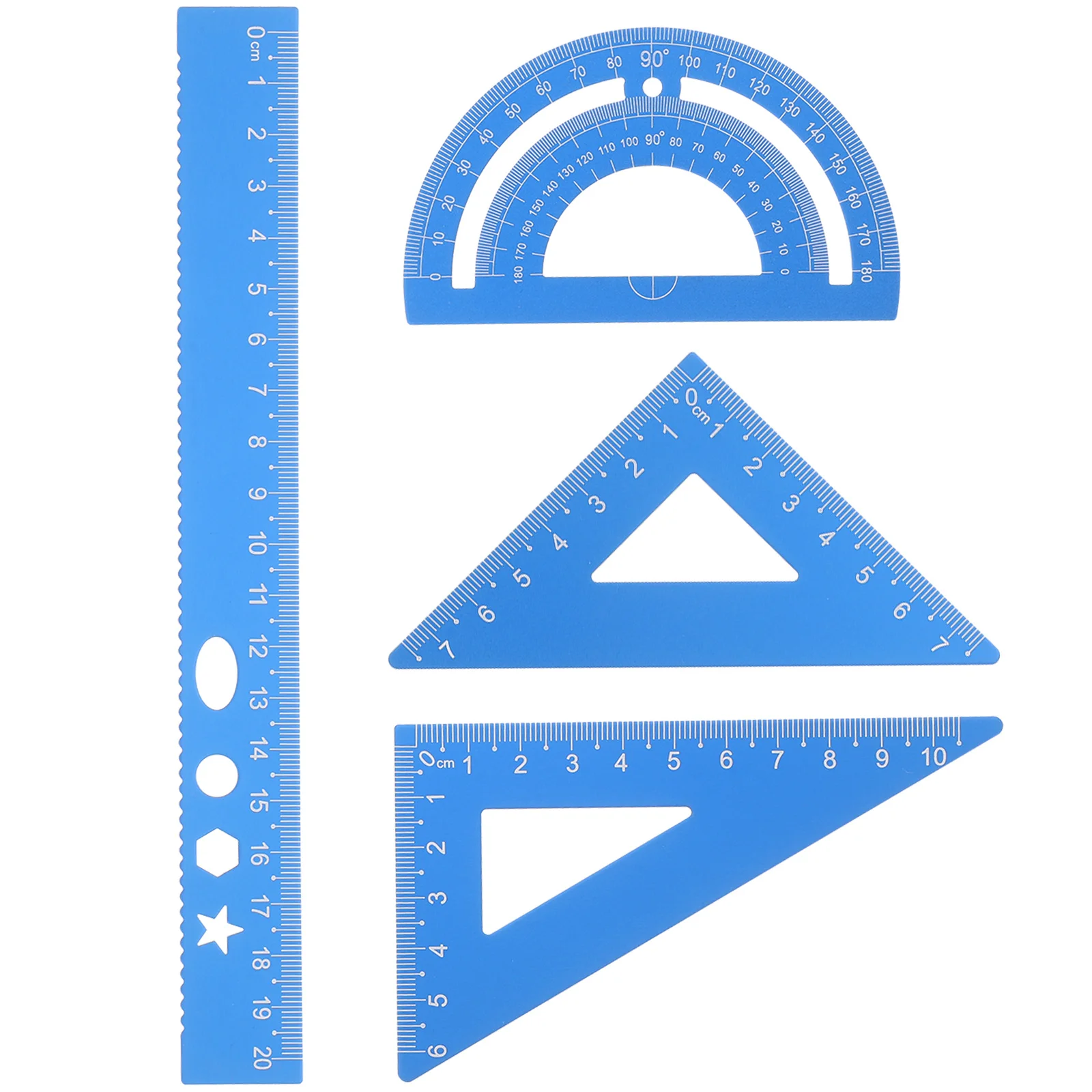 Liniaalset Vierkant Kinderen Tekenen Briefpapier Multifunctionele set Meten Linialen Kantoor School Geometrie Gradenboog