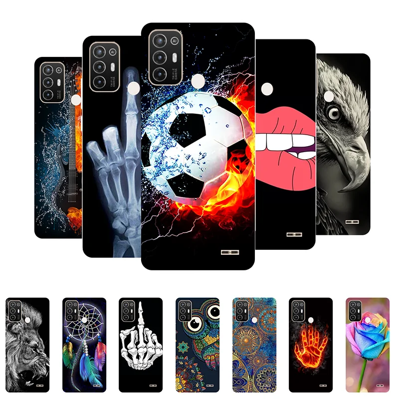 Funda para ZTE Blade A52  Fútbol  Silicona suave  Carcasa traseras para ZTE Blade A52 A 52  Funda de teléfono en BladeA52 etui Funda
