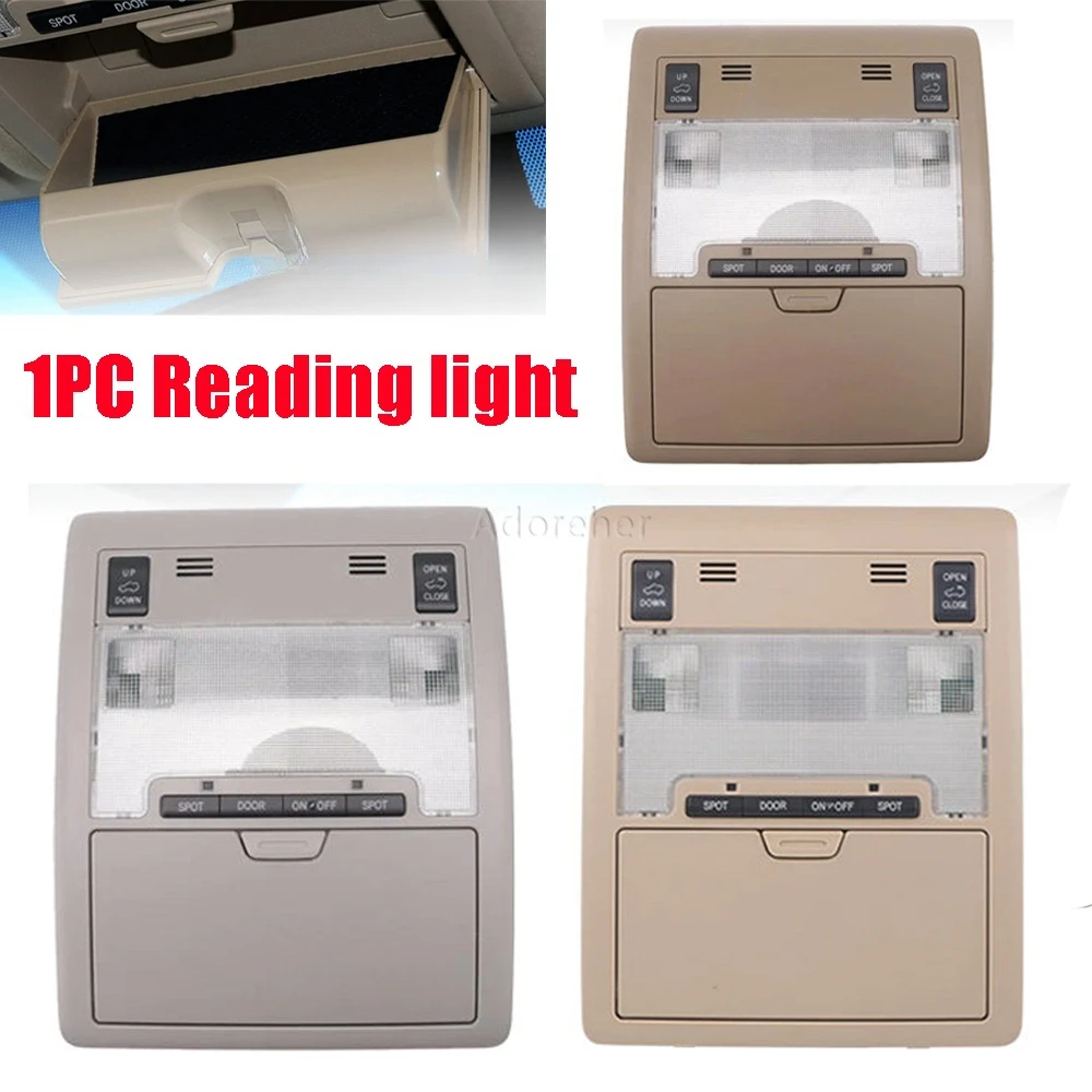 1PC Car Front Reading Light with Sunroof Control Switch Overhead Lighting Lamp Fit for Toyota Land Cruiser 2008-2018