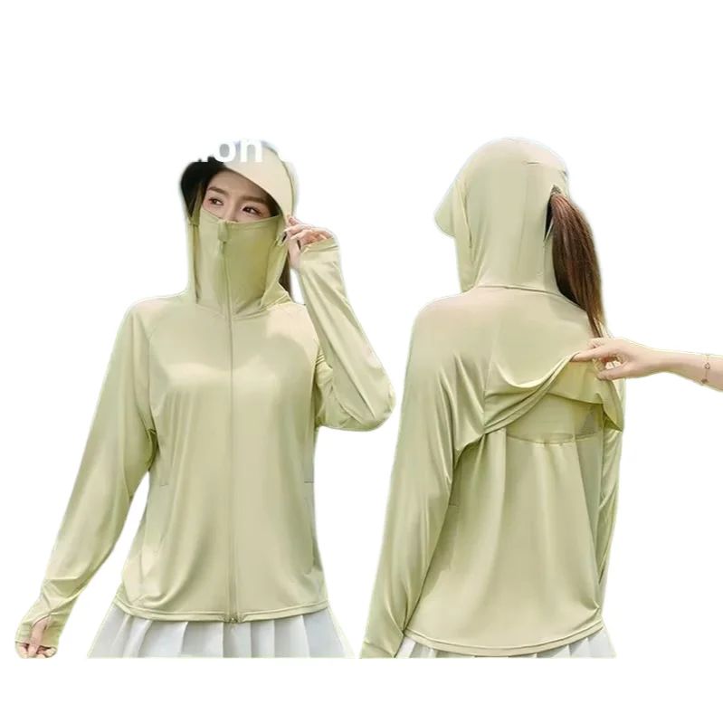 Sunscreen clothing for women, outerwear cardigan, new summer chiffon style sun protection jacket