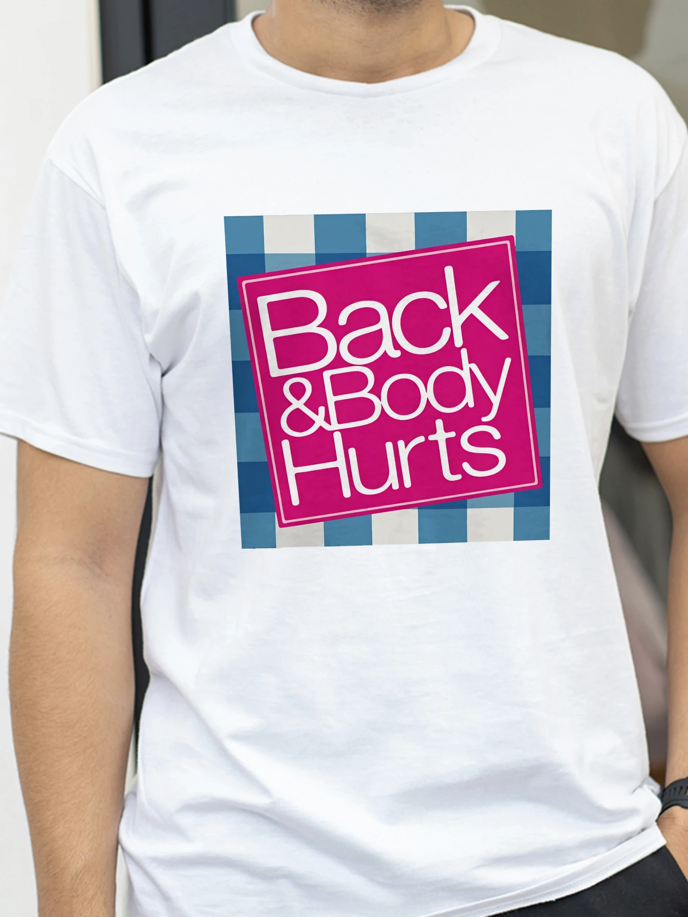 

Back&Body Hurts Letter Print men Women T Shirt Short Sleeve O Neck Loose Women Tshirt Ladies Tee Tops Clothes Camisetas Mujer