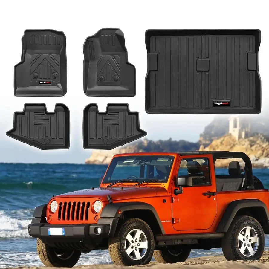 

Floor Mats and Cargo Liner for 19972006 Jeep Wrangler TJ Accessories All Weather TPE Protection Mat for 19972006 Jeep Wrangler T