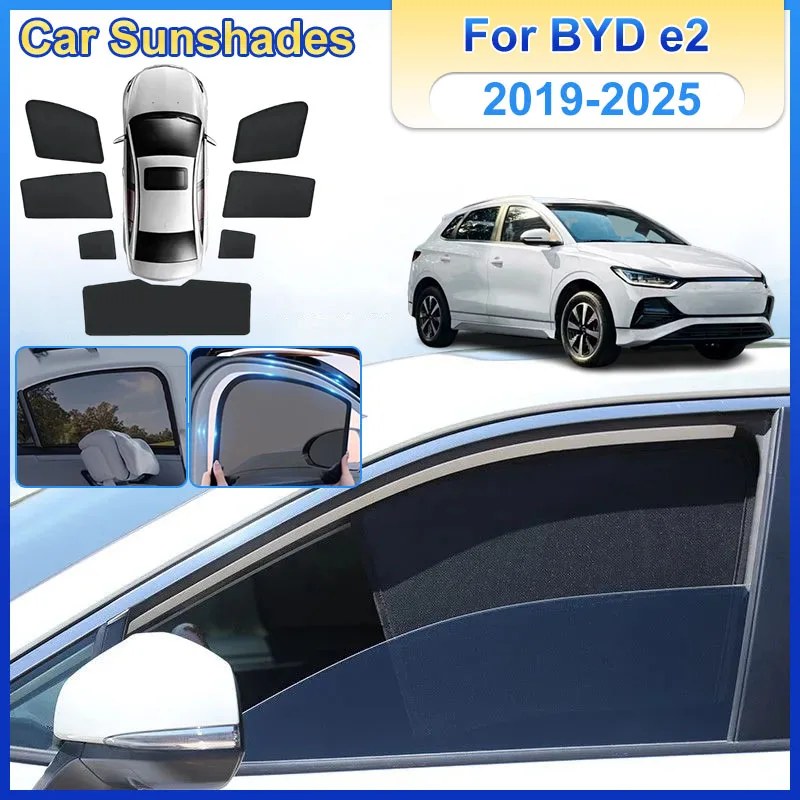 

Magnetic Sunshades For BYD e2 2025 Accessories hatchback 2019-2024 Window Covers Mesh Visors Sun Shield Shades Car Accessories