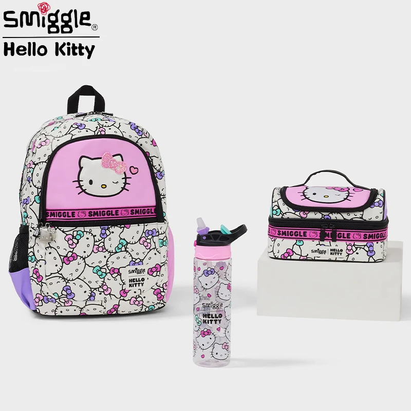 Hot Sales New Australia Smiggle Hello Kitty Cartoon Series Children School Bag Anime Backpack Student Gift