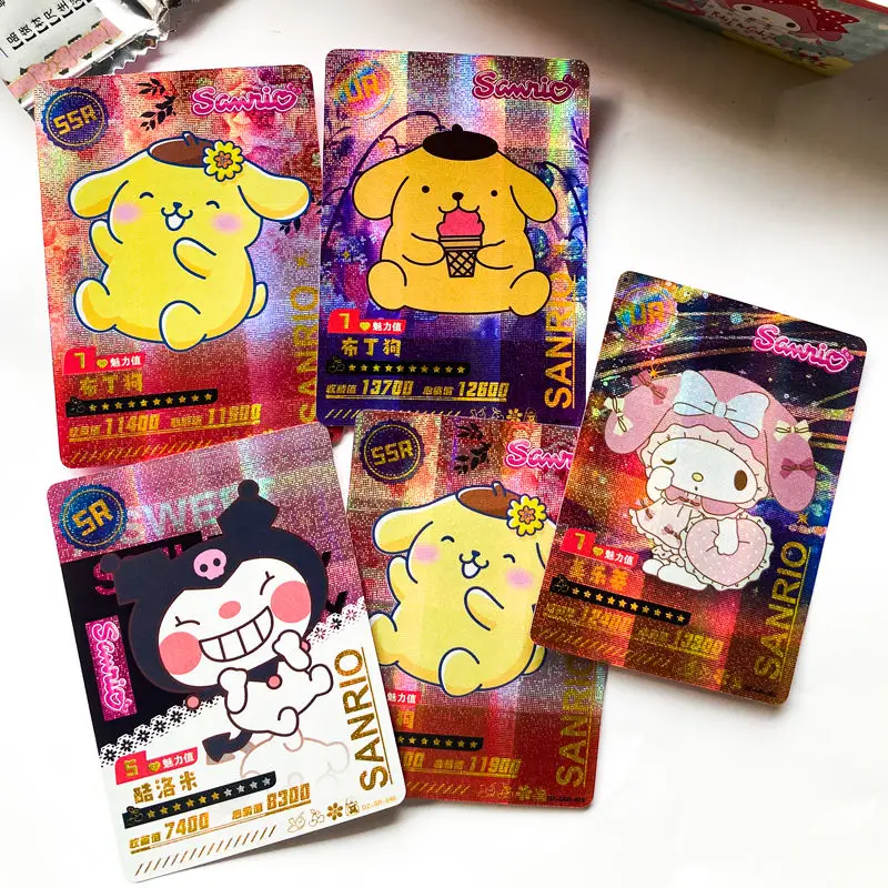 2024New Hello Kitty Sanrio Kuromi Card Trading Card All Saints\' Day Game My Melody Booster Box Cartoon Cute Collection Christmas