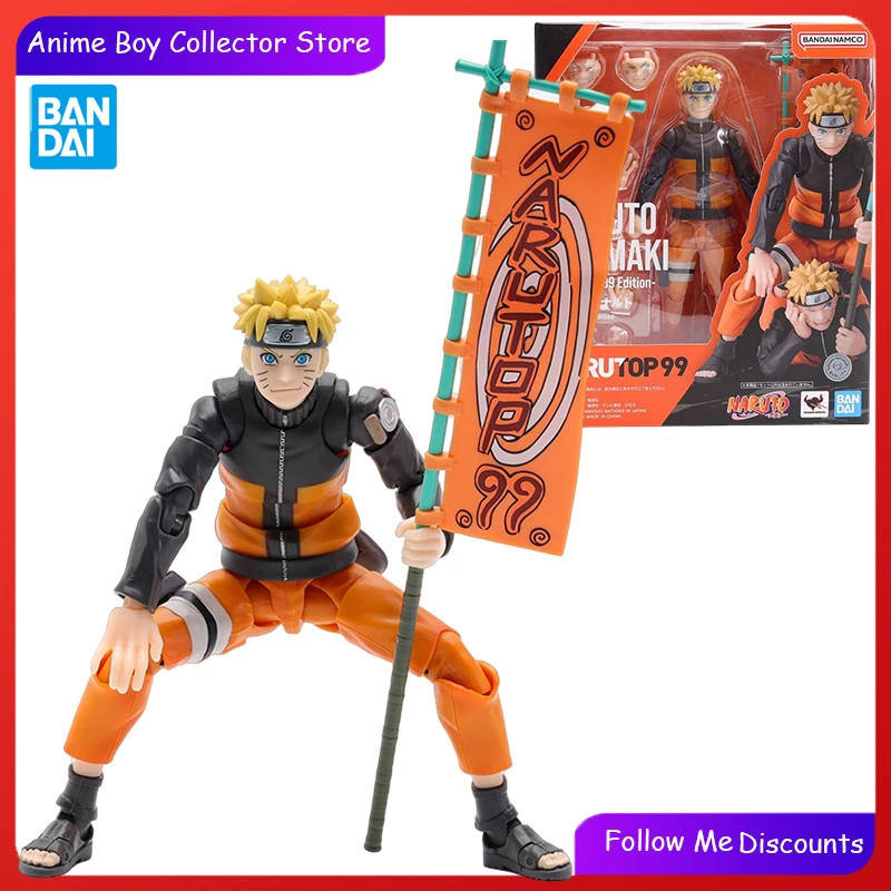 BANDAI S.H.Figuarts NARUTO Anime Figure Uzumaki Naruto Action Figures NARUTOP99 Mobile Suit Toys for Boys Gifts for children