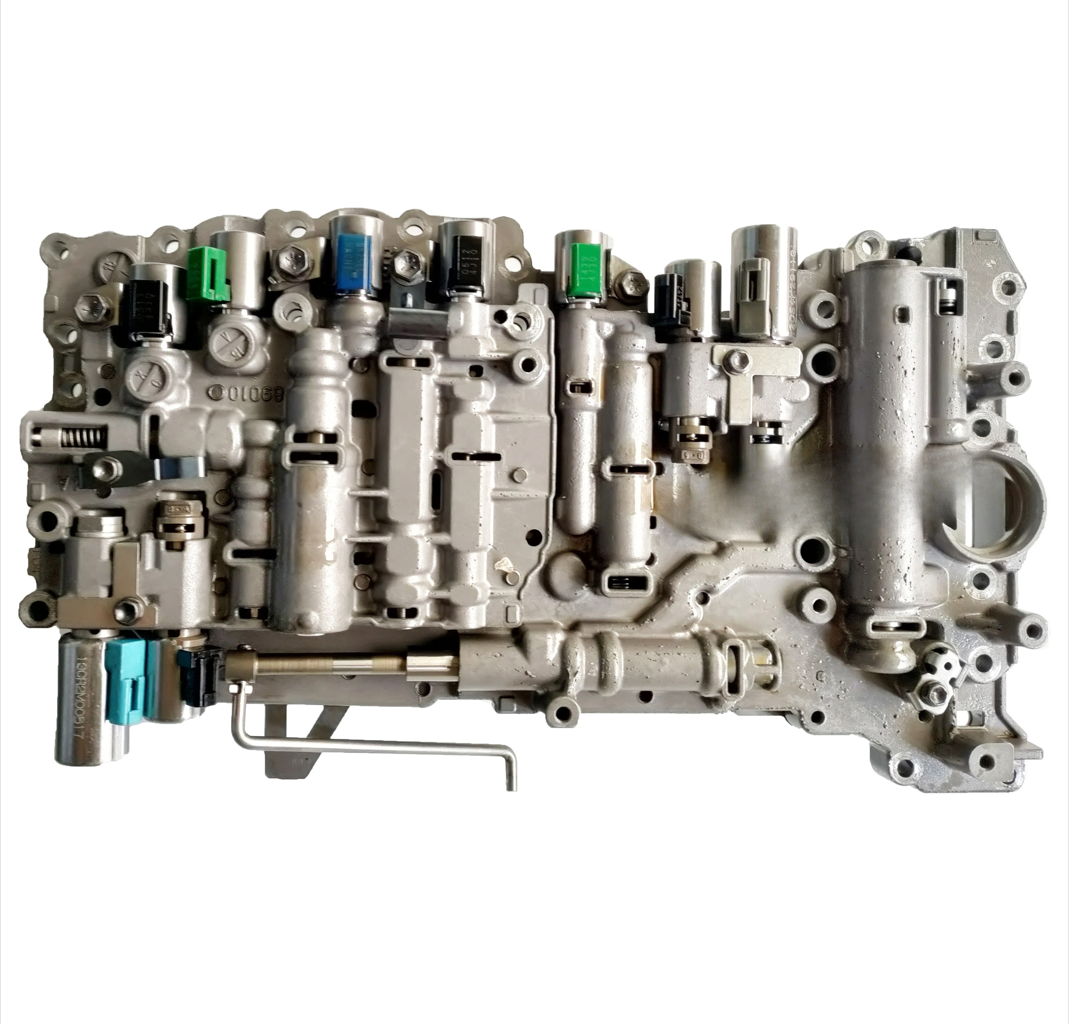 

AB60E AB60F Transmission Valve Body With 9 Solenoids Casting# 89010