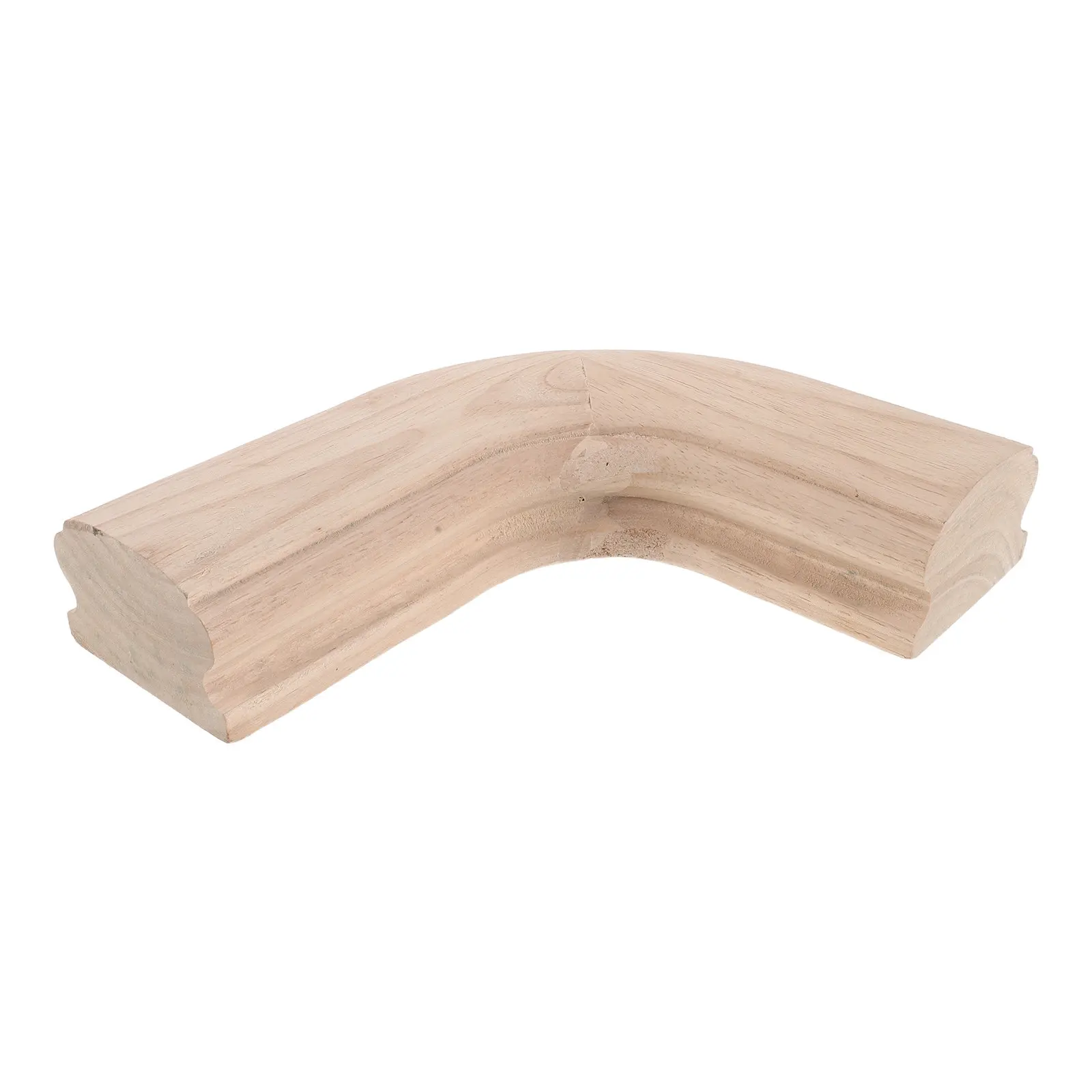 Wood Stair Handrail Corner Elbow Connector Solid Wood Smooth Curved Starting Joint for Staircase Guardrail Wooden Railing