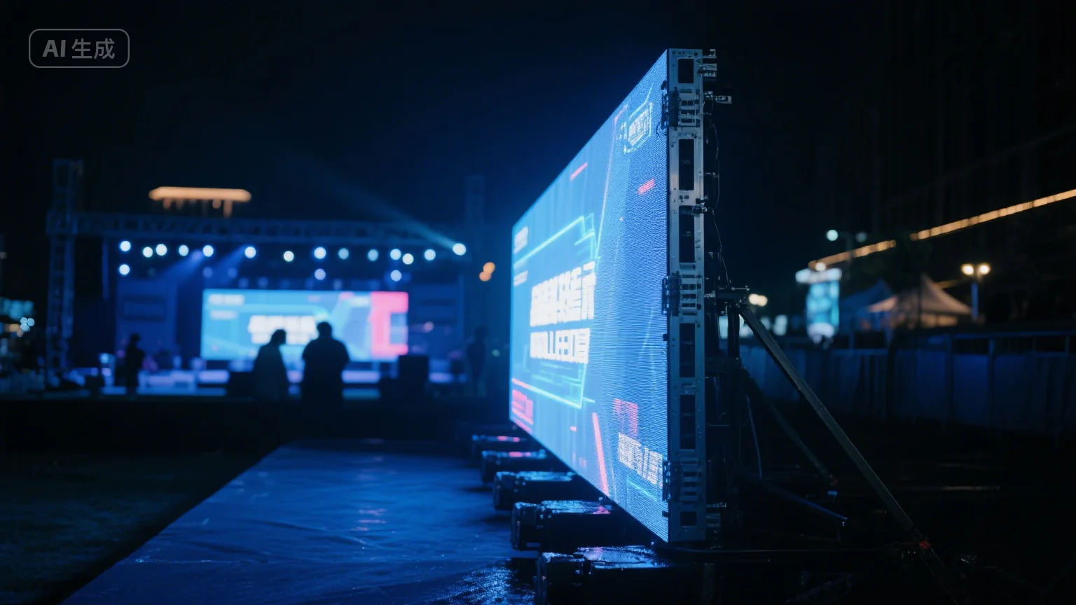 

P3.91 Outdoor Full - Color LED Rental Display - 500x1000mm Die Cast Aluminum for Stage & Events