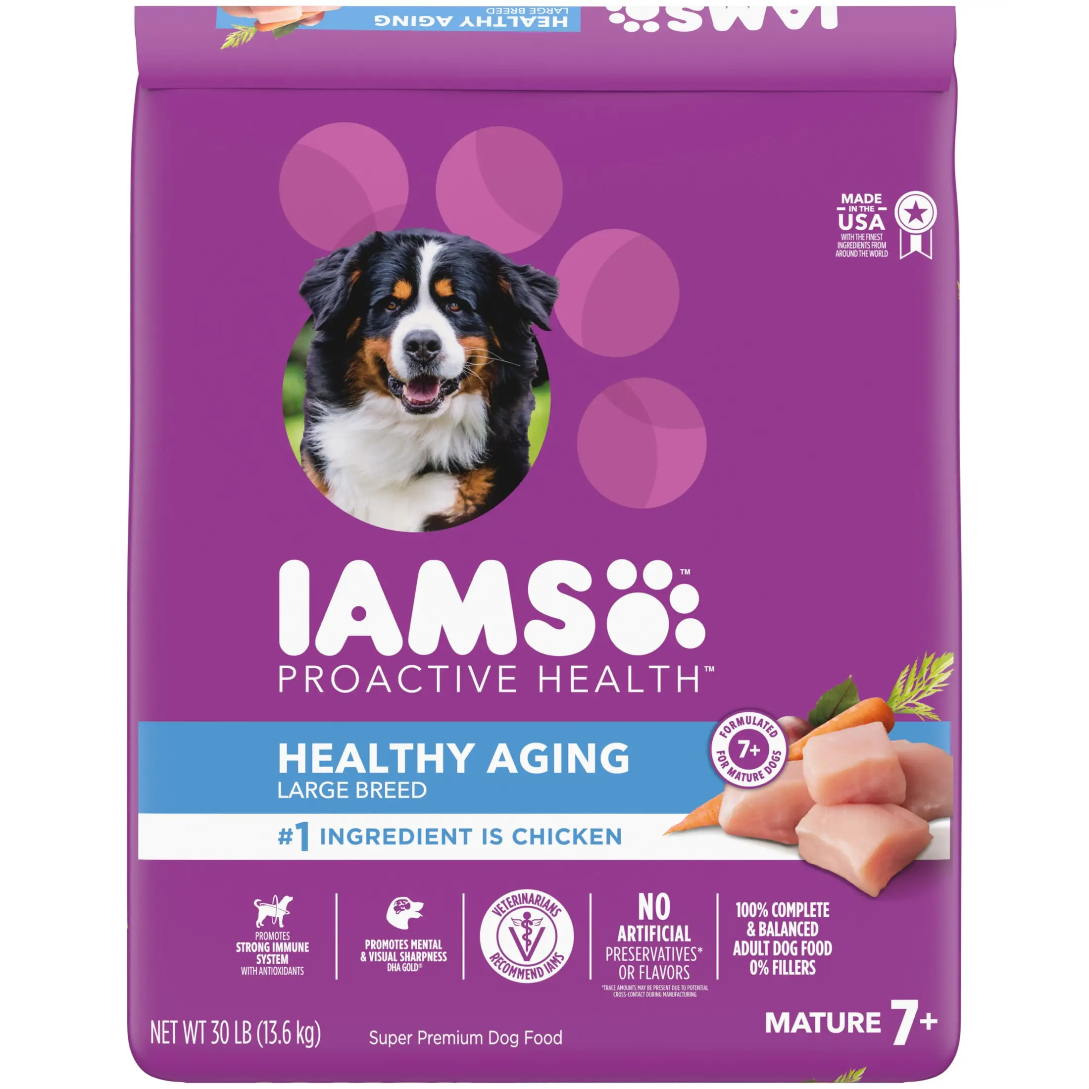 Proactive Health Senior Dog Food with Real Chicken for Healthy Aging – Dry Formula 30 Lb Bag