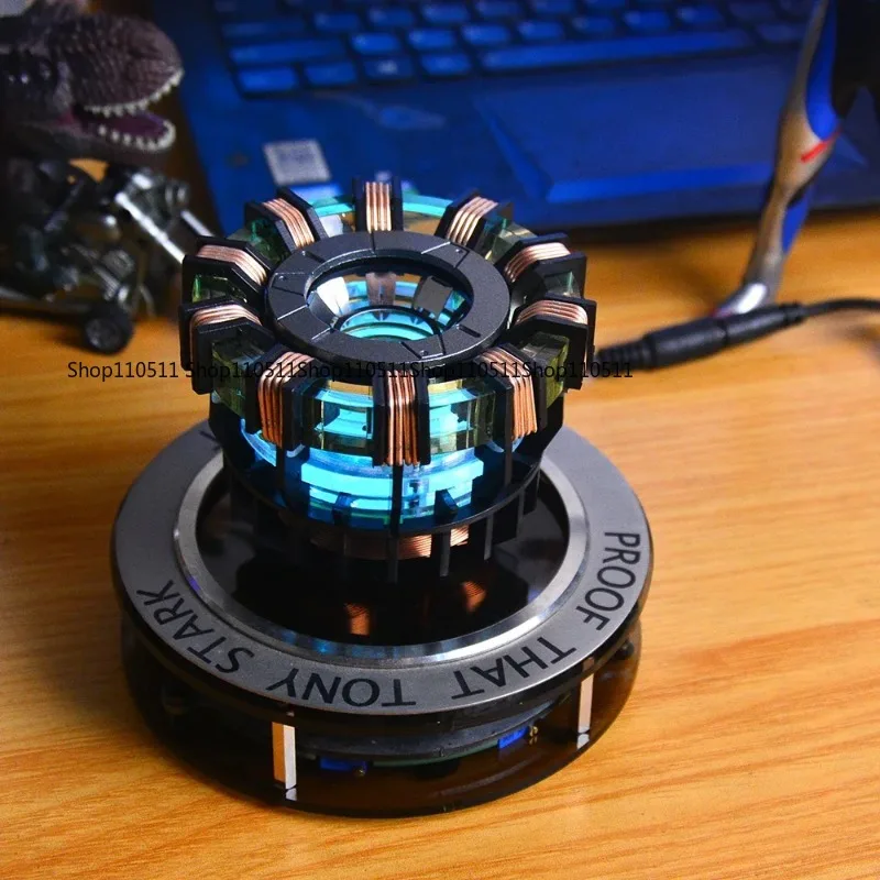 Black-tech Floating Reactor Ornament, Magnetic Levitation Desk Craft for E-sports Room & Teen Boys Birthday Gift
