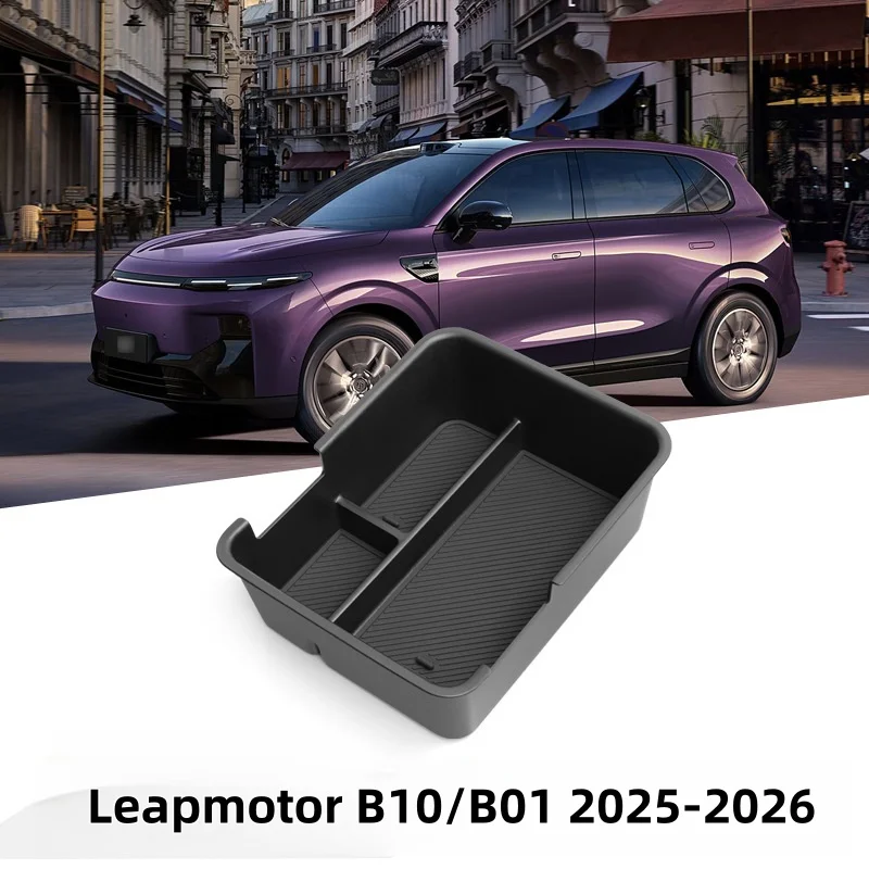 for Leapmotor B10/B01 2025-2026 Car Storage Box Interior Accessories Center Console Armrest Storage Organizer Tidying Tray