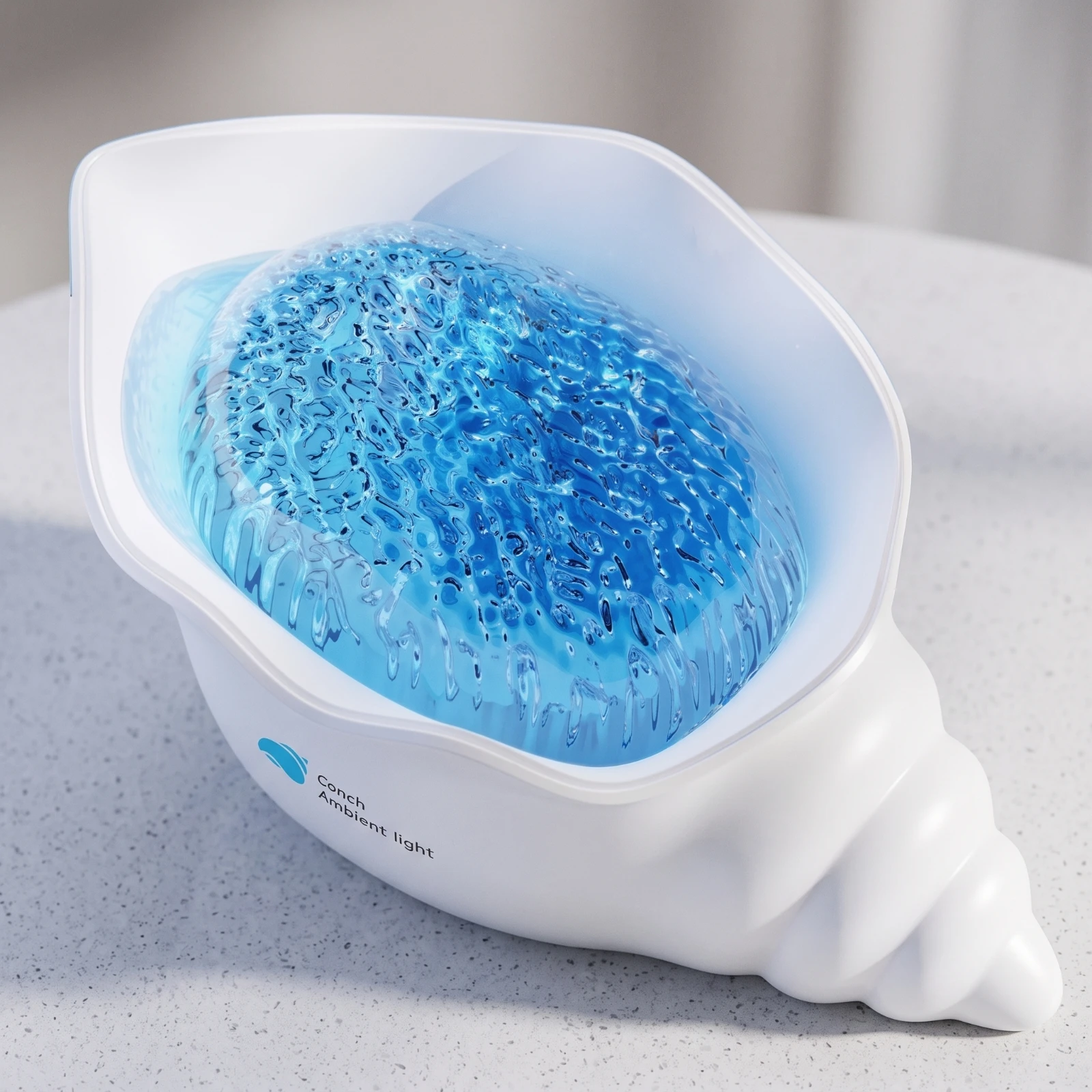 Shell Projection Light Rechargeable Conch Projection Lamp Ocean Wave Projection Device Compact Mood Light Battery Operated