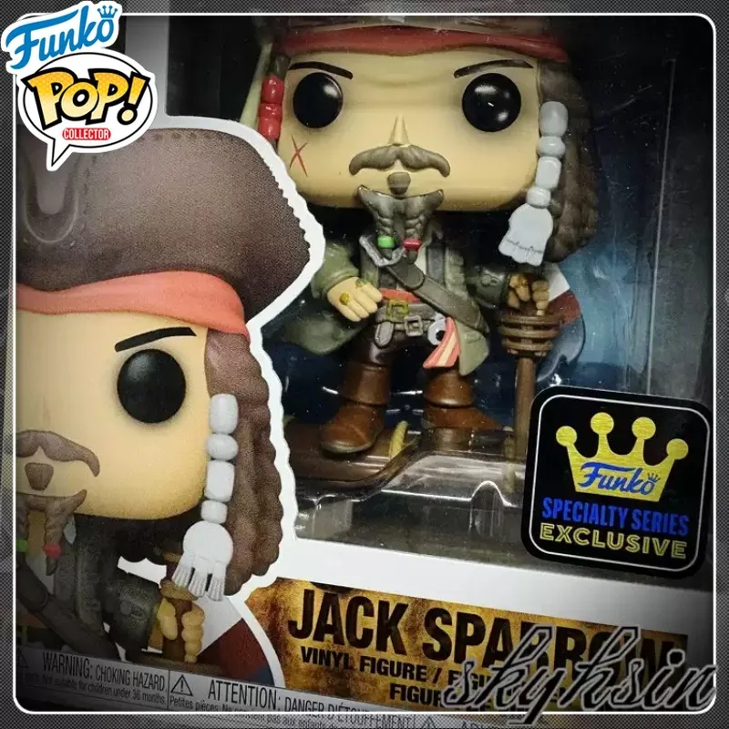 Figura de acción Funko POP del Capitán Jack Sparrow - Piratas del Caribe 1482, regalo para niños y niñas, modelo coleccionable, adornos
