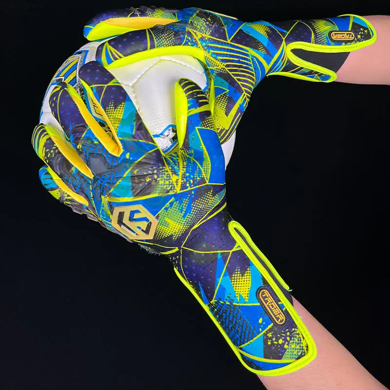 Professional Football Goalkeeper Gloves Kids Adults Latex Thickened Protection Child Goalkeeper Teenager Goalie Soccer Gloves