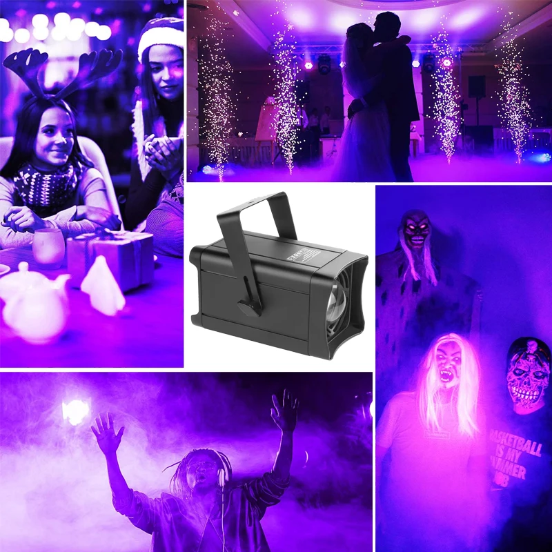 Imagem -04 - Fluorescente uv Cob Par Light Atmosfera Black Lights para dj Disco Party Casamento Aniversário Dia das Bruxas Dance Bar Palco 100w