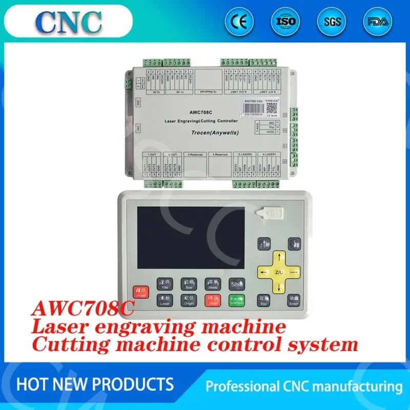 

CNC laser engraving machine main board cutting control system AWC708C supports dual control CorelDraw, Auto CAD