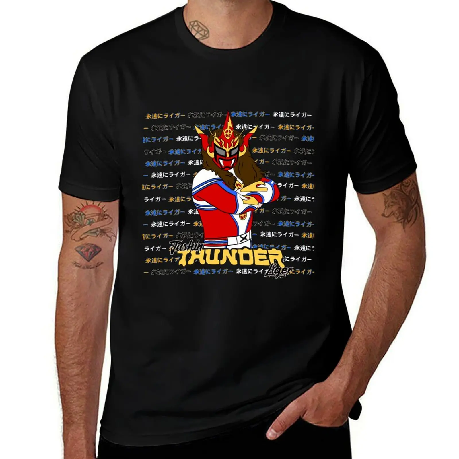 Jushin Thunder Liger T-Shirt Plus Size Lightweight Top