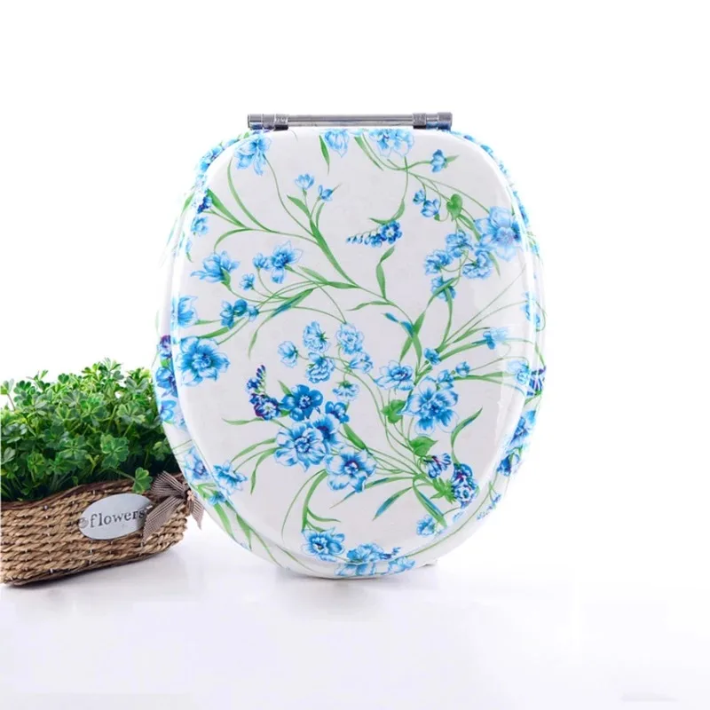 Universal toilet cover Color wooden sponge cover Toilet cover UO type V type old-fashioned toilet seat pad